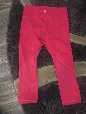 lululemon athletica Red Women's Performance Leggings like new